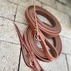 USA Made, Herman Oak Split Reins, Western Split Reins, Working Reins, Butter Soft Leather Reins