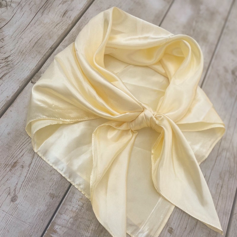 Cream Silk Wild Rag - Etsy
