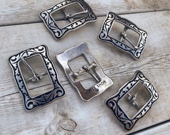 Horseshoe Brand, Black Stainless Steel Buckles, Cart Buckles, Tack Making Hardware, Replacement Buckles