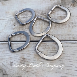 Stainless Steel Saddle Dee, 1 1/4&quot;,Heavy Duty, Welded Stainless Steel, D-Ring, Hardware, Breast Collar D-Ring, Tack Making