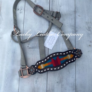 PNW Bronc Halter, Horse Tack, Buckstitch Halter, USA MAde, Horse Tack, Leather Bronc Halter, Handmade, Herman Oak Leather