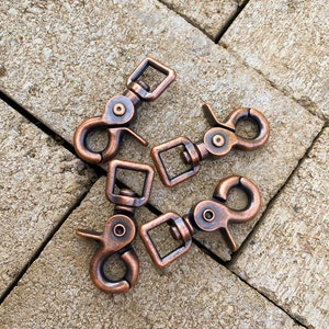 Antique Copper Scissor Snaps, Hardware Snaps, Tack Making Snap, Leather Crafting Hardware