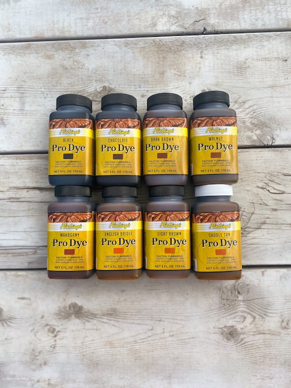 Fiebings Pro Dye, Leather Dye, Leather Crafting Dye, Oil Dye 4oz, 32oz, Leather Crafting, Tack Making Dye, Western Leather Dye