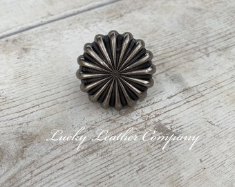 Wild Rag Slide Antique Silver Pinwheel, Concho Slide, Cowboy Rag Slide, Western Concho Slide