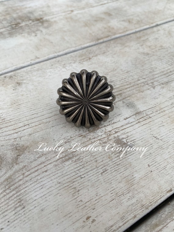 Wild Rag Slide Antique Silver Pinwheel, Concho Slide, Cowboy Rag Slide, Western Concho Slide