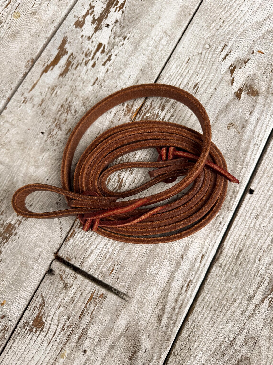 USA Made, Butter Soft Herman Oak Leather Loop Reins, Barrel Racing ...