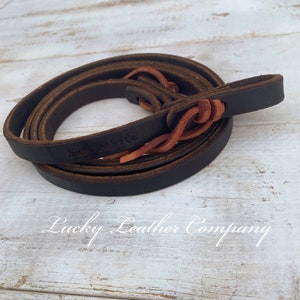 USA Made, Butter Soft Chocolate Leather Loop Reins, Barrel Racing, Roping Reins, Trail Reins, Horse Tack, Reins