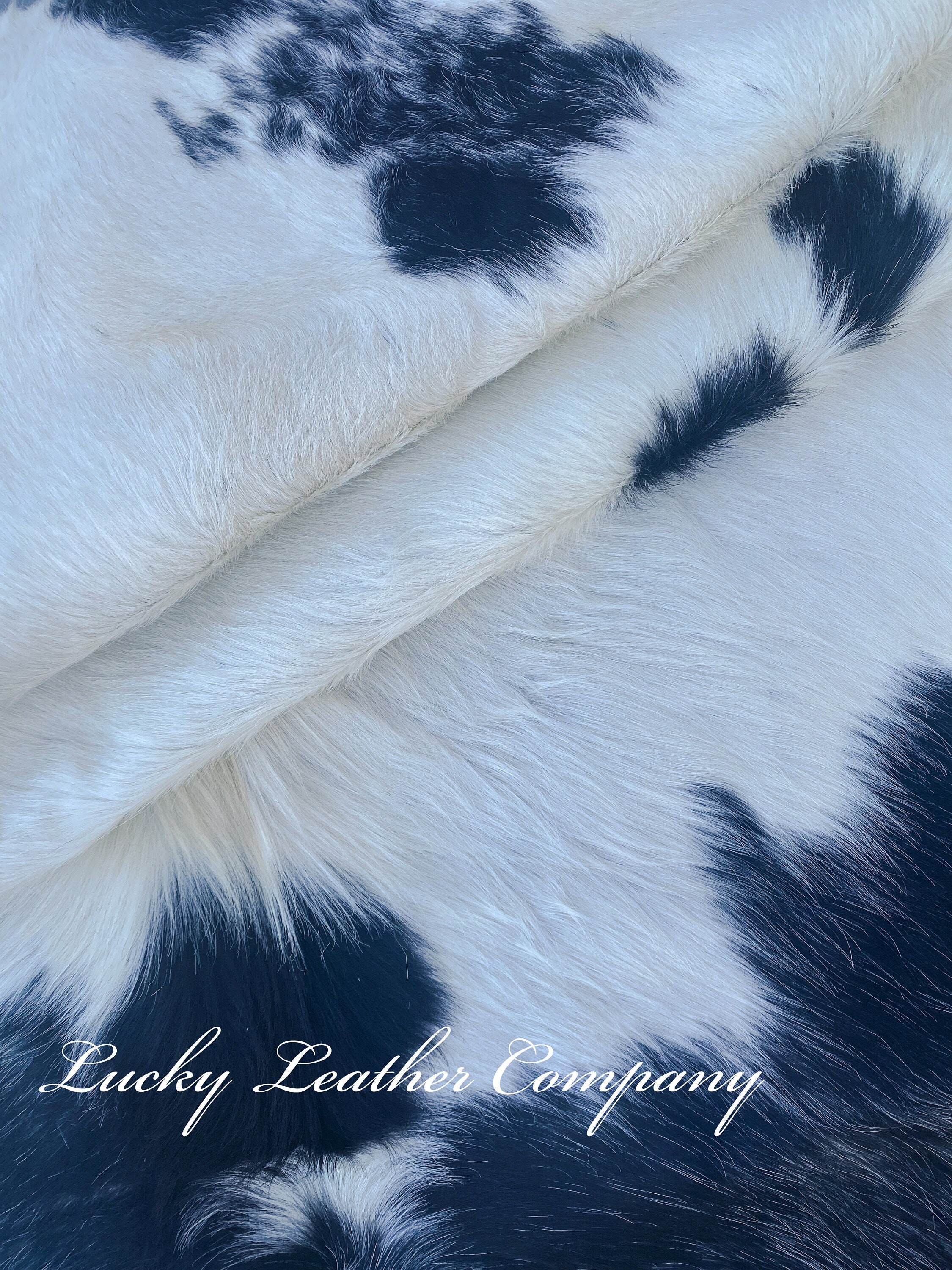 Genuine Black & White Hair on Hide, Pre Cut Sheets, Top Quality Cowhide Sheets, Leather Pieces, Custom Cut Leather Cowhide