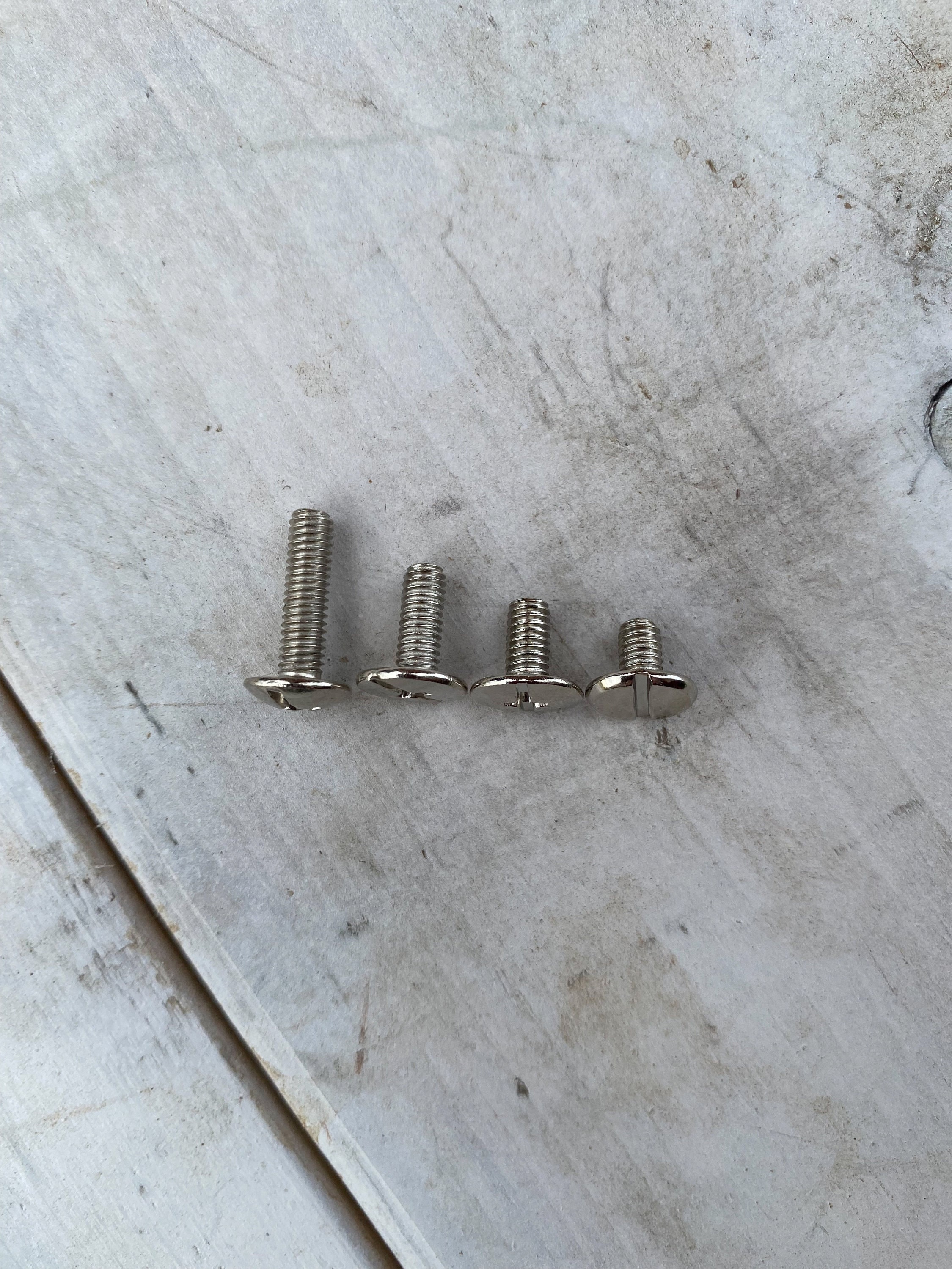 10 Pack Chicago Screws 1/4 Nickel Engraved Floral With Grips ⋆ Saddles N  Such