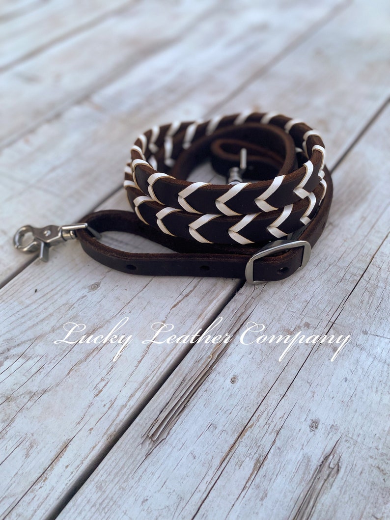 LuckyLeatherCompany Barrel Reins