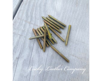 Saddle/Wood Screws, Tack Hardware, Leather Crafting Supplies, Concho Screws, Saddle Screw