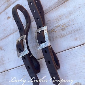 Replacement Tug Straps, Butter Soft Chocolate Leather Tug Straps, Leather Tack, Stainless Steel Buckles, USA Made