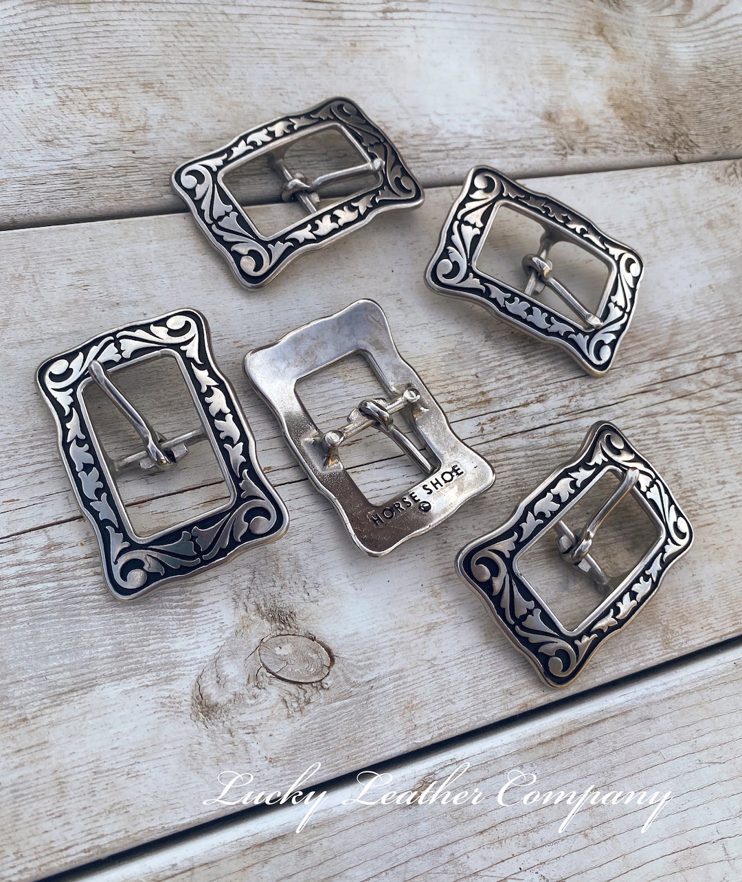 Horseshoe Brand, Black Stainless Steel Buckles, Cart Buckles, Tack