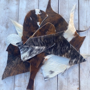 Cowhide Leather Remnants/Scrap Cow Leather- 2 Bundles - Kentucky Leather  and Hides