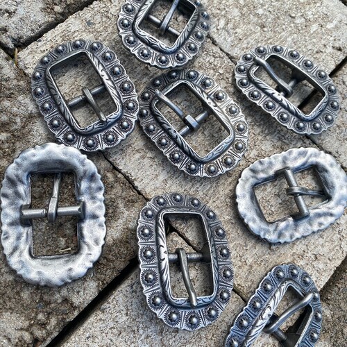 Antique Silver Buckle 3/4 Western Cart Buckle Tack Etsy