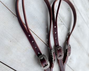 Butter Soft Burgundy Split Ear headstall, Working Headstall, Western Headstall, USA Made, Western Horse Tack