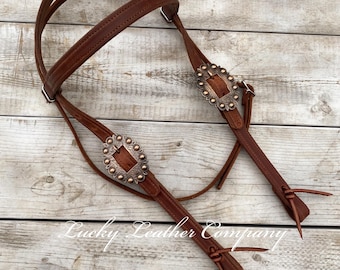 Butter Soft Leather Headstall, USA Made, Working Headstall, Western Headstall, Handmade