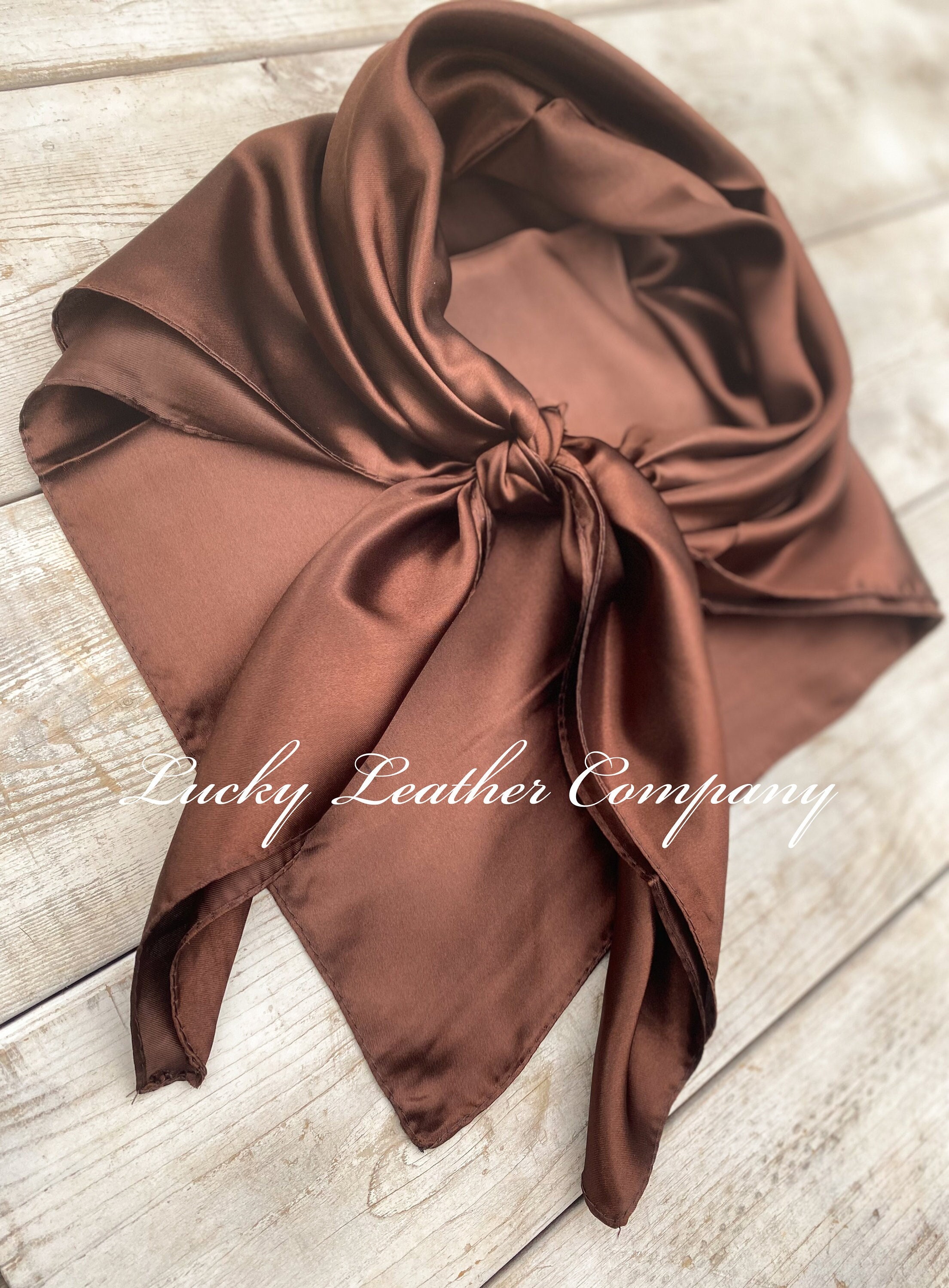 Chocolate Silk Scarf