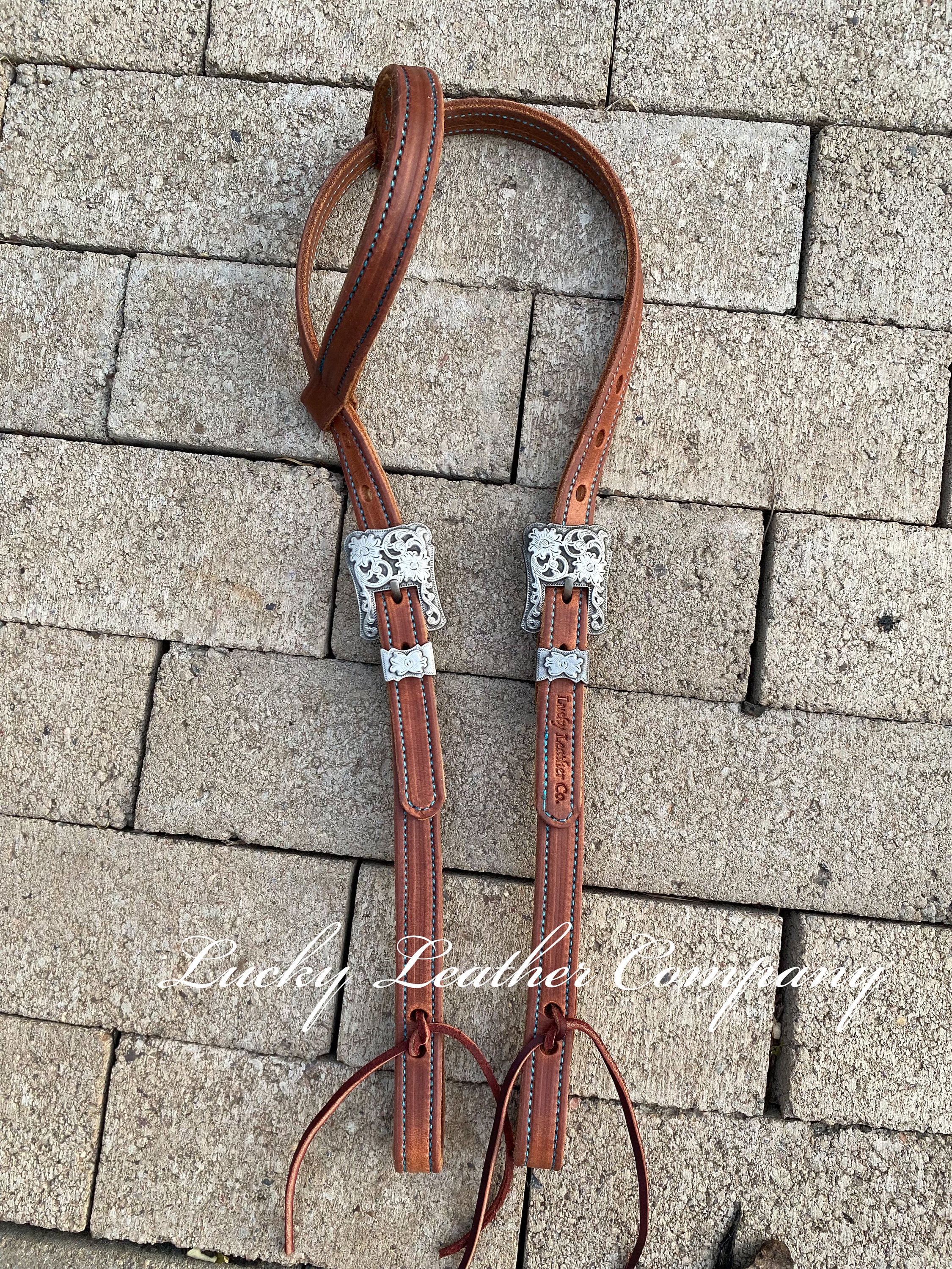 Butter Soft Headstall, Herman Oak Leather, Working Headstall, Western Headstall, USA Made, Handmade in Idaho