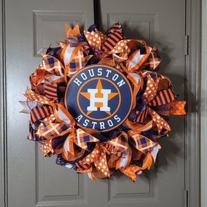 Houston Astros wreath, Astros world champions, MLB wreath, Baseball wreath