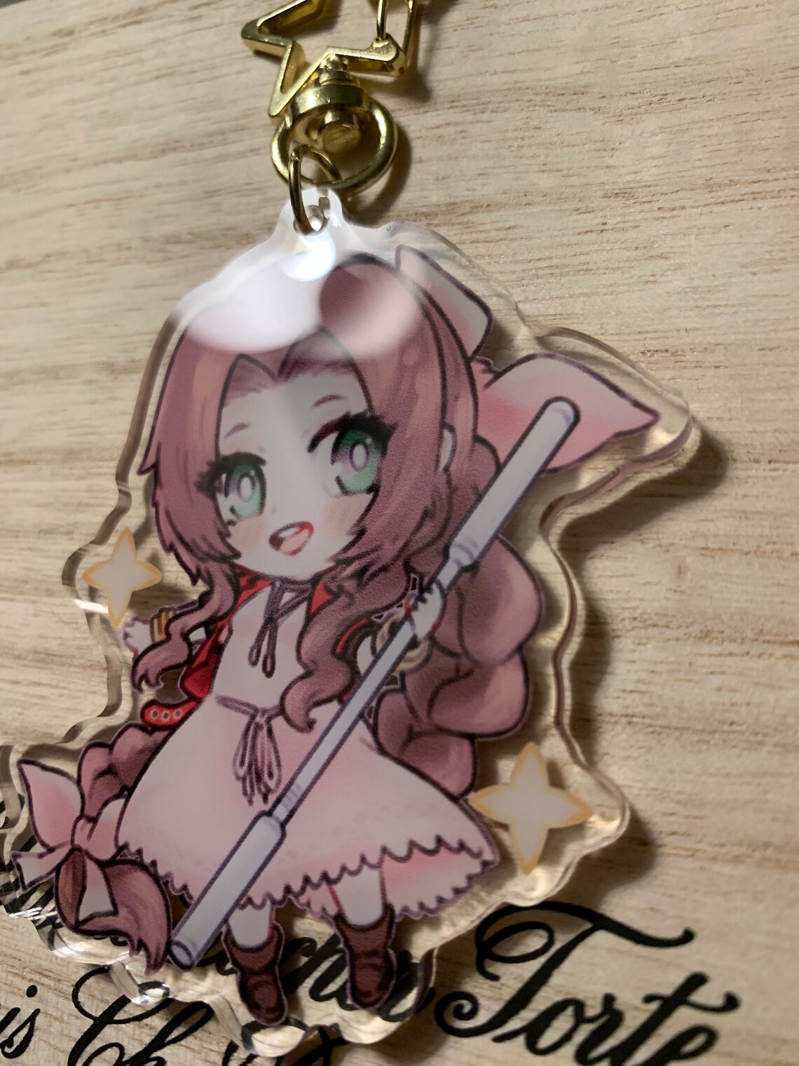 To Be Discontinued: FFVII Aerith Keychain | Etsy