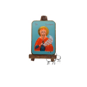 St. Elizabeth Icon, Patron Saints, Female Saints, Mini Icon, Catholic, Byzantine, Orthodox, Religious Fine Art, Gift