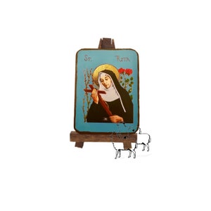 St. Rita of Cascia Icon, Patron Saints, Female Saints, Mini Icon, Catholic, Byzantine, Orthodox, Religious Fine Art