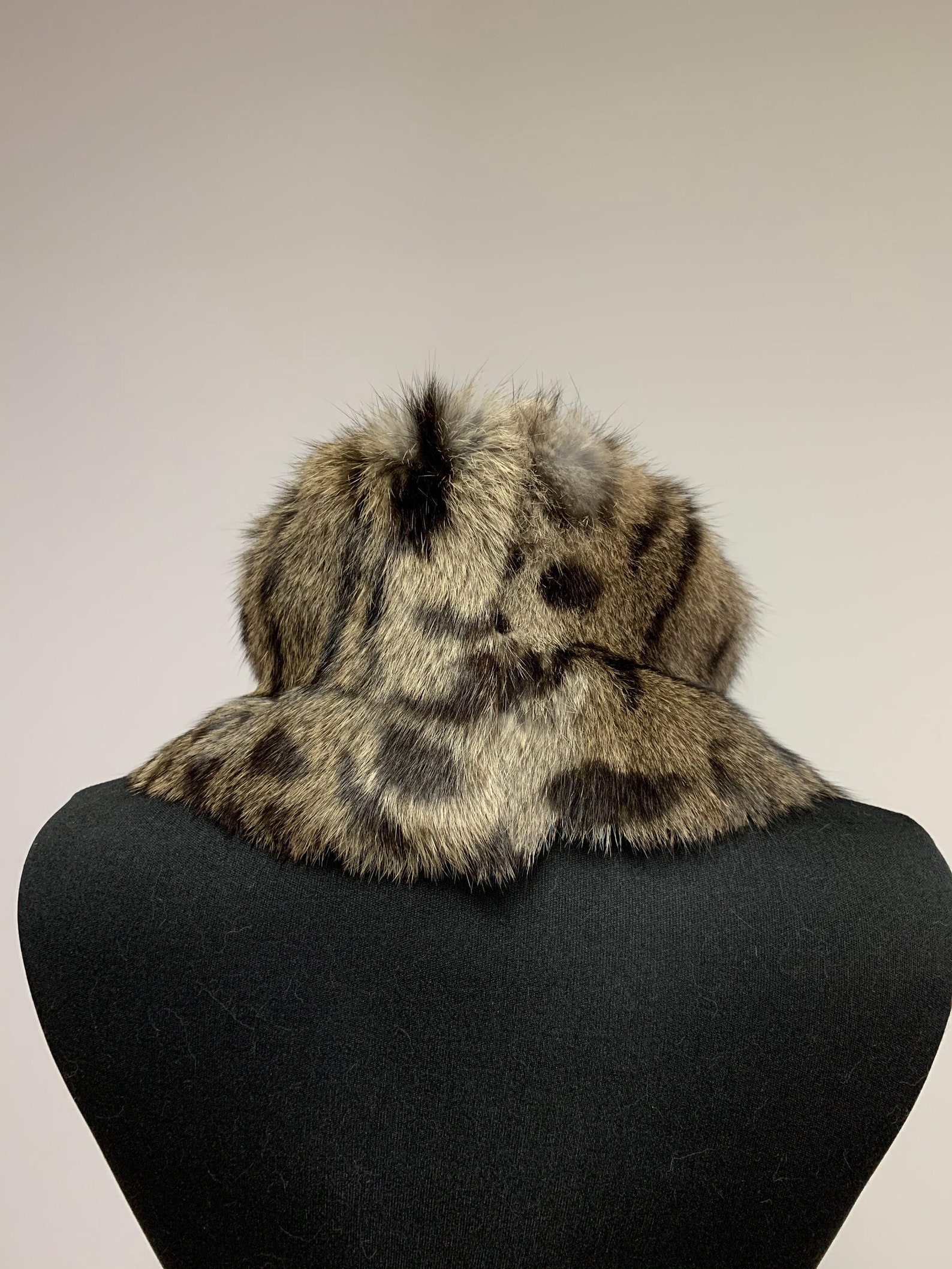 Rabbit fur collar / Rabbit fur scarf / Fur collar / Fur cowl / Etsy