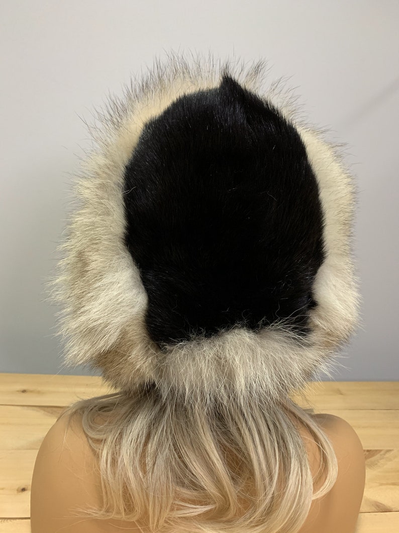 Fur hood / Wolf fur hat / Real fur hat / Fur hat / Wolf fur / Etsy