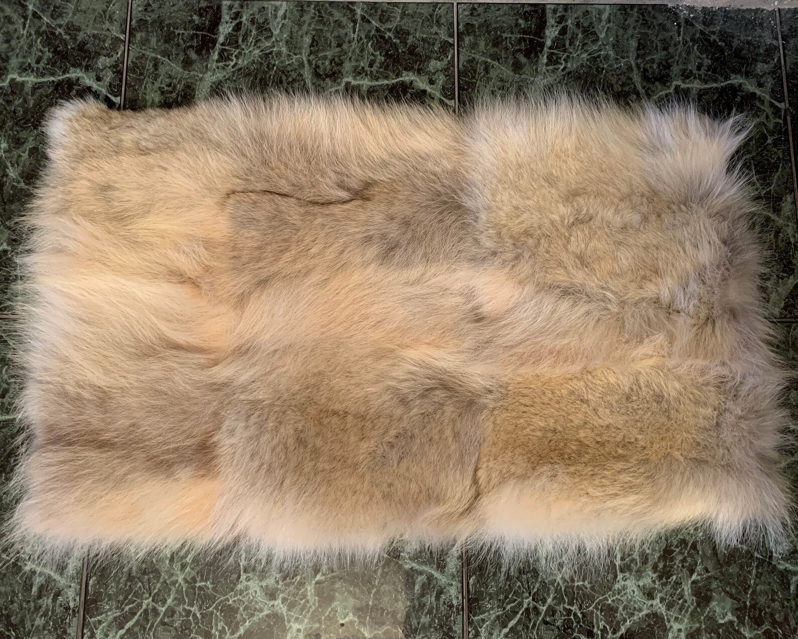 Fur rug / Real fur rug / North Caucasian wolf fur rug / Home Etsy