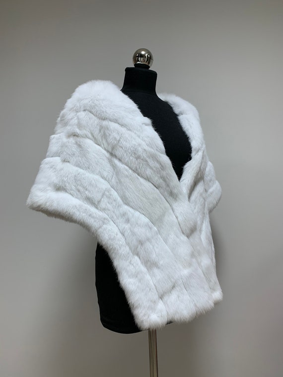 Rabbit fur wrap Clearance