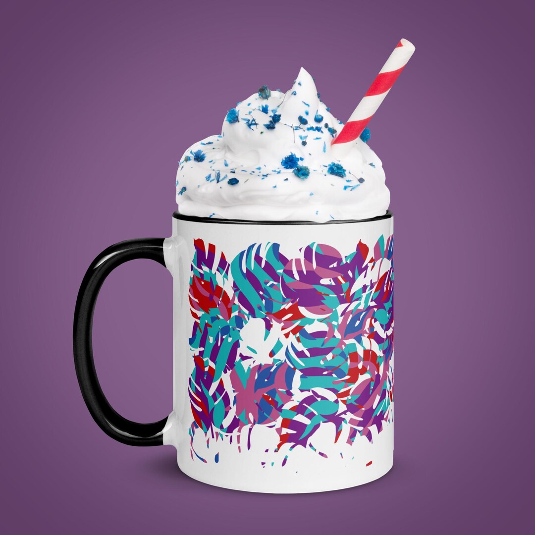 Mug With Color Inside - Etsy