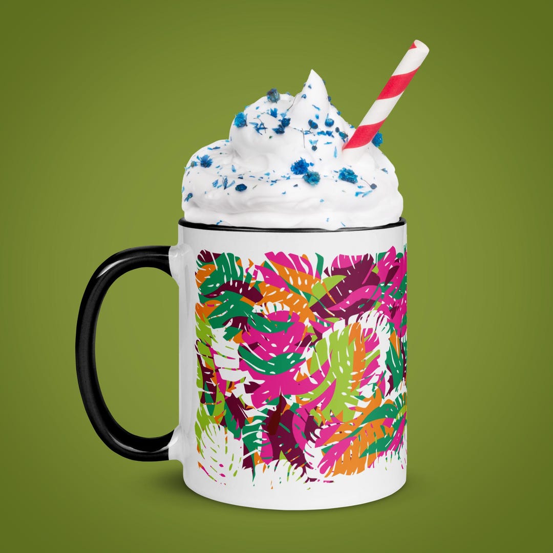 Mug With Color Inside - Etsy