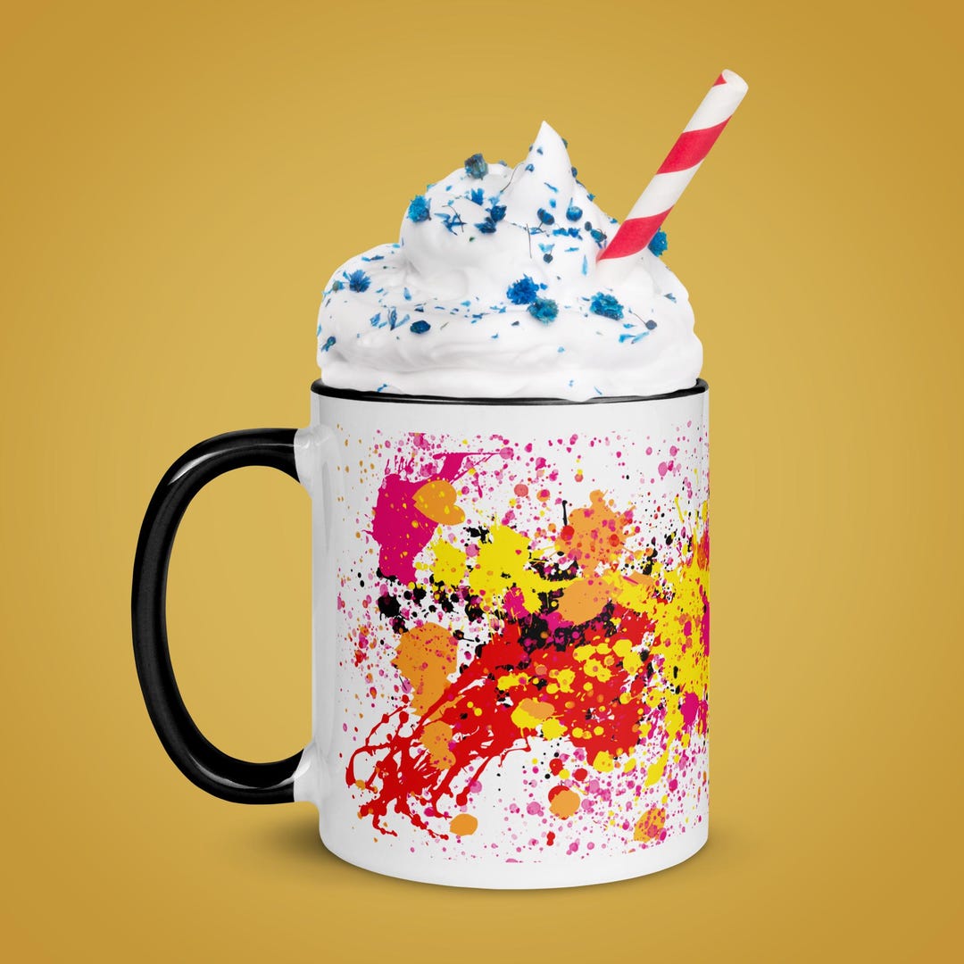 Mug With Color Inside - Etsy