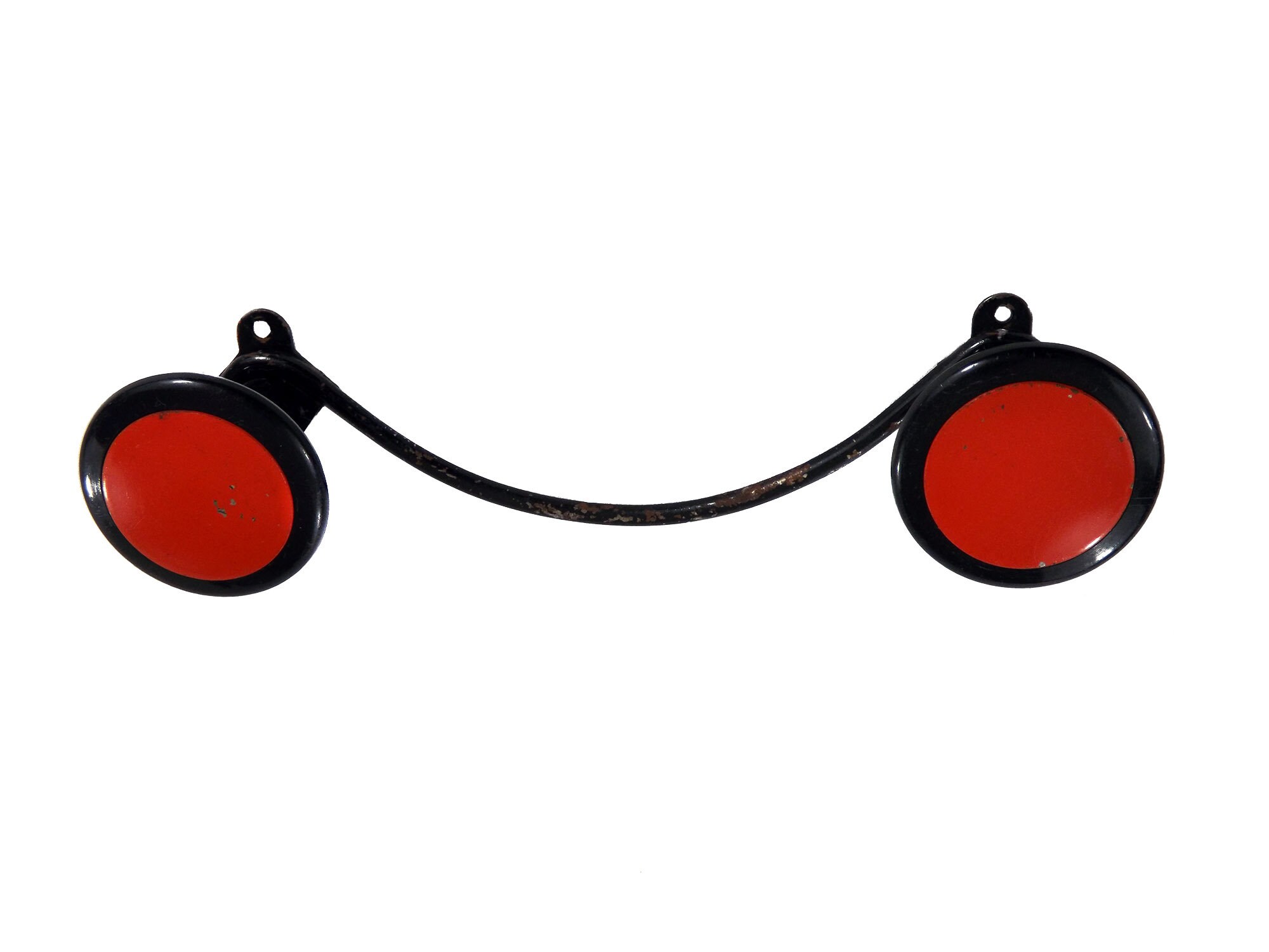 Porte Manteaux Rouge et Noir Années 60 - Antique Coat Hanger, Red & Black