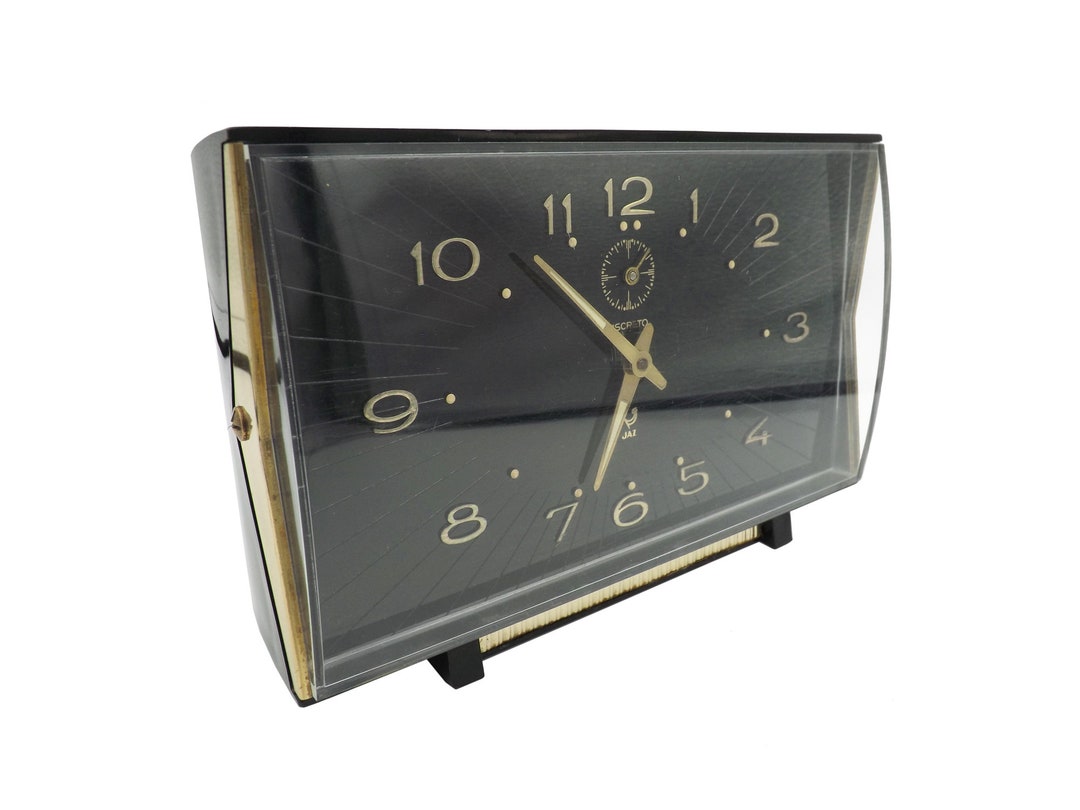 Large Jaz Alarm Clock Model Vinic Antique French Alarm Clock Brand Jaz