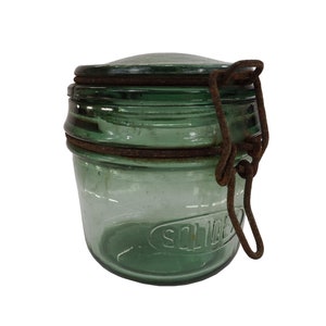 Solidex brand glass jar - Antique glass jar