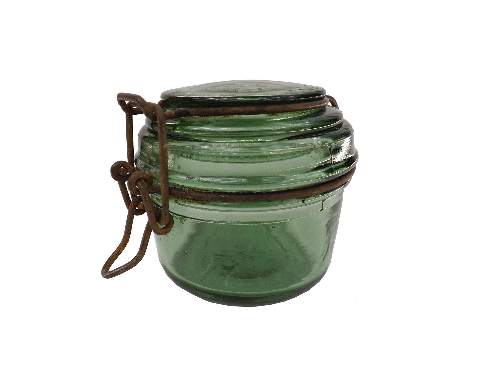 Bocal en Verre Marque Durfor - Antique Glass Jar