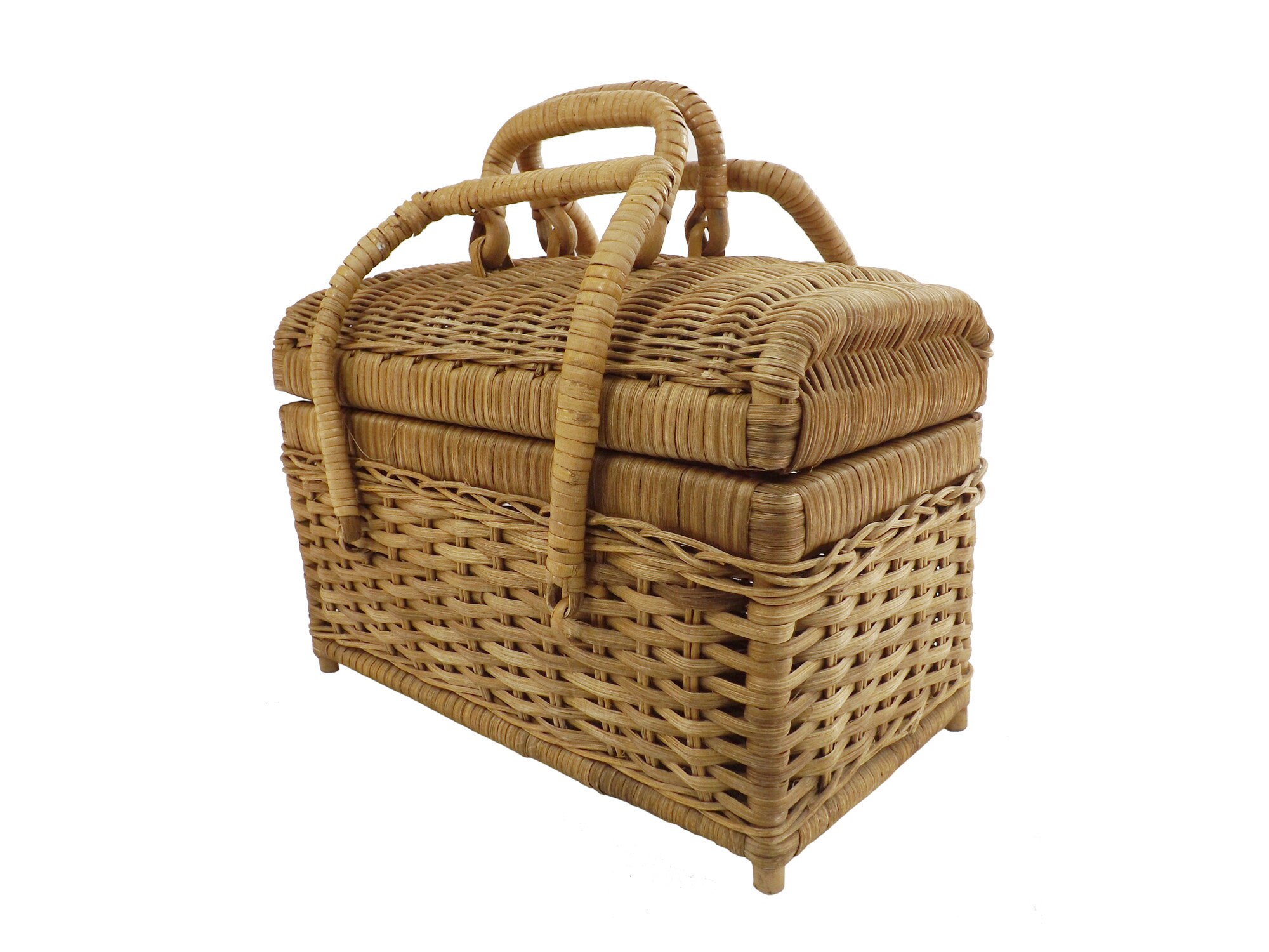 Panier en Osier - Antique Wicker Basket