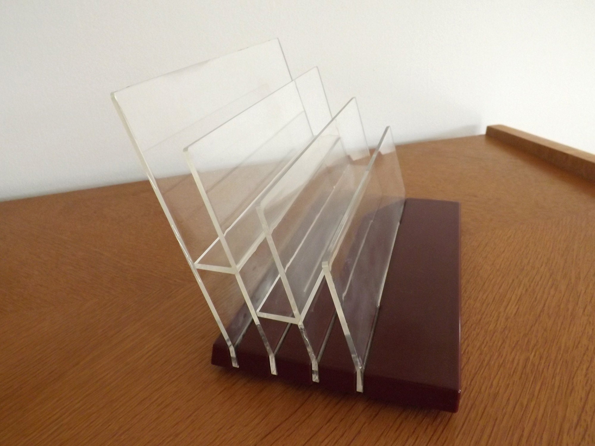 Clear Letter Rack 70s Letter Holder - Vintage Letters Holder - Etsy