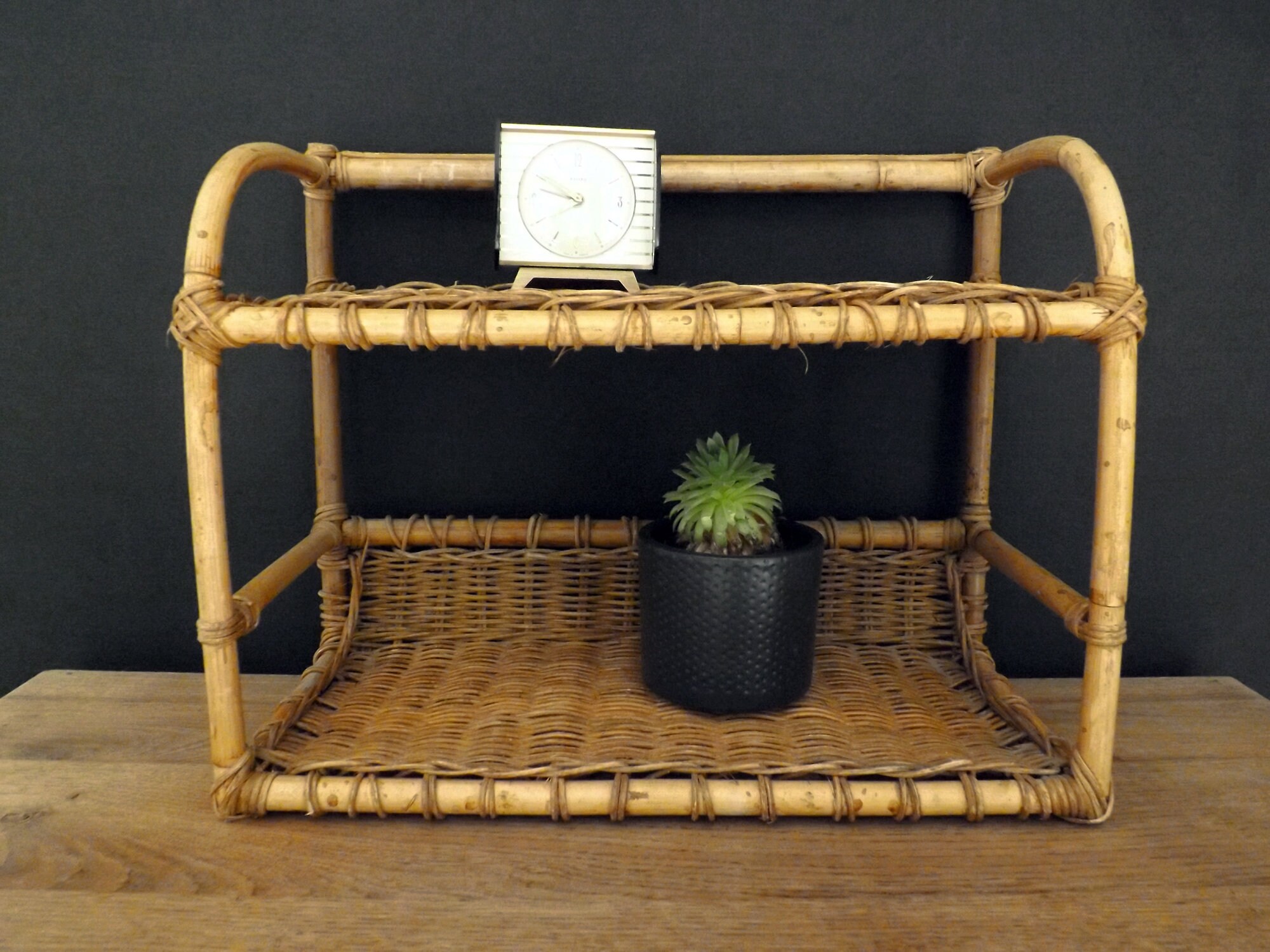 Rattan Wall Shelf Antique Rattan Wall Shelf Etsy UK