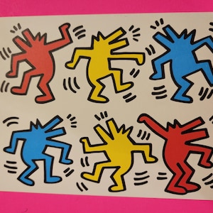 This is a Keith Haring Greeting Card from 1991.