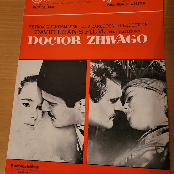 Sheet Music of Somewhere My Love from Doctor Zhivago