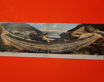 1910 Postcard Of Horse Shoe Curve on the Pennsylvania Railroad