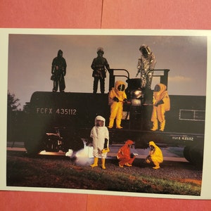 Cartão postal da Equipe de Resposta a Materiais Perigosos de Washington, DC de 1988.