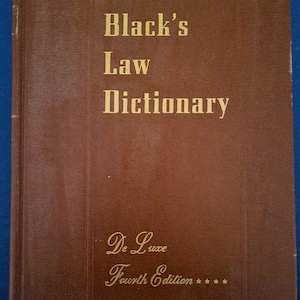 Black&#39;s Law Dictionary, Fourth Edition From 1951