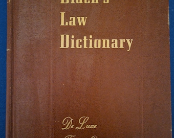 Black&#39;s Law Dictionary, Fourth Edition From 1951