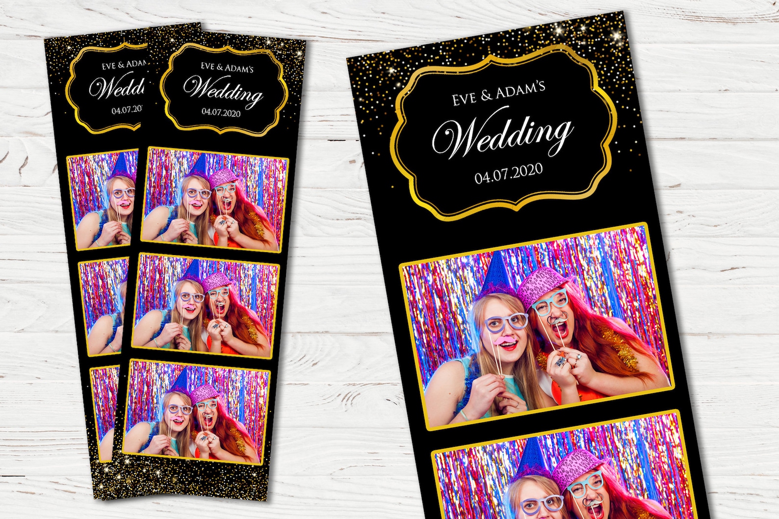 2 X 6 Photo Booth Strip Photobooth Template Elegant Etsy