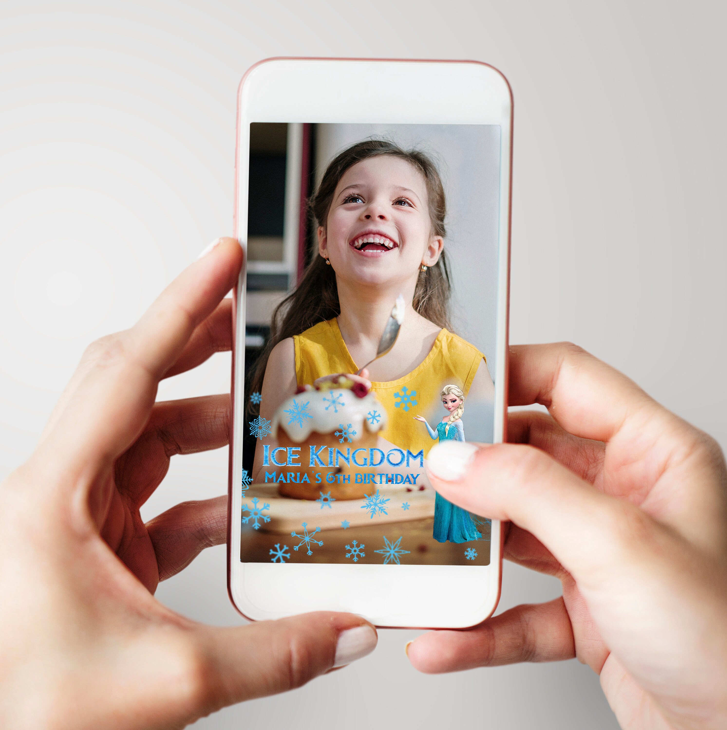 Frozen Snapchat Geofilter Elsa Birthday Party Snapchat - Etsy India