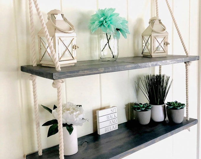 Nautical Rope Shelf Etsy